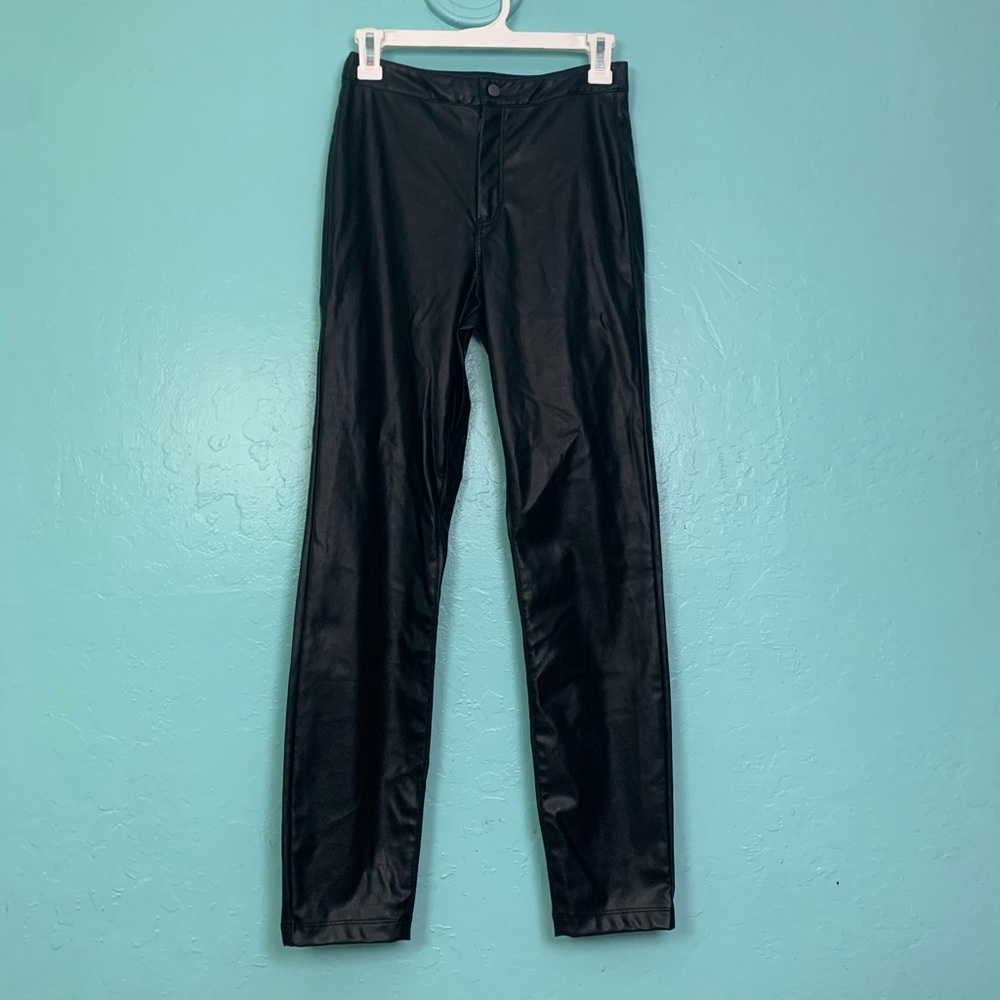 Topshop Faux Leather pants Sz US4